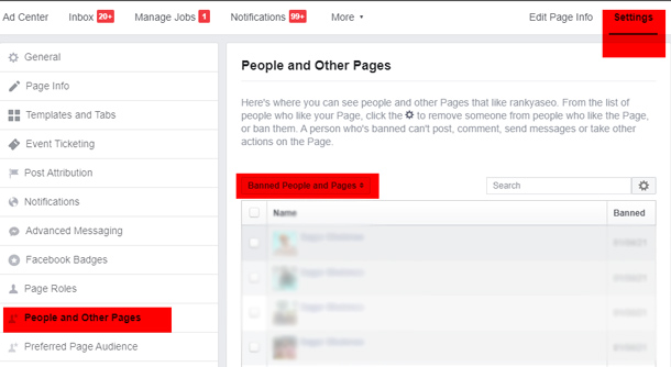Facebook Settings Page Roles