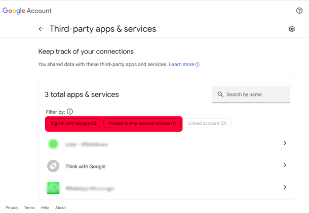 Third-party apps & services