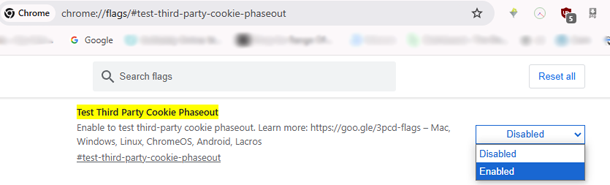 test third party cookie-phaseout