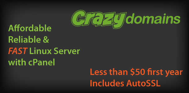 Crazy Domains Web Hosting Offers