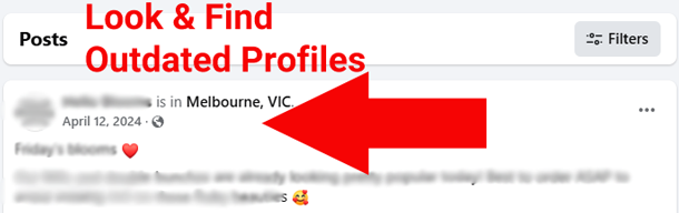 find outdated profiles