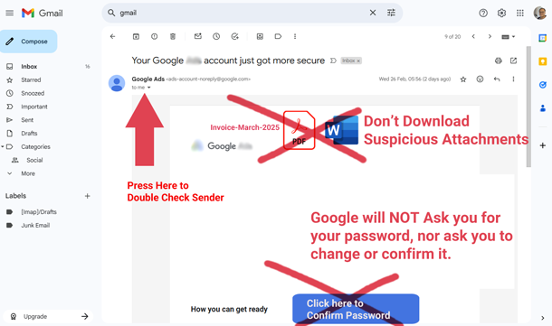 Gmail Security Tips